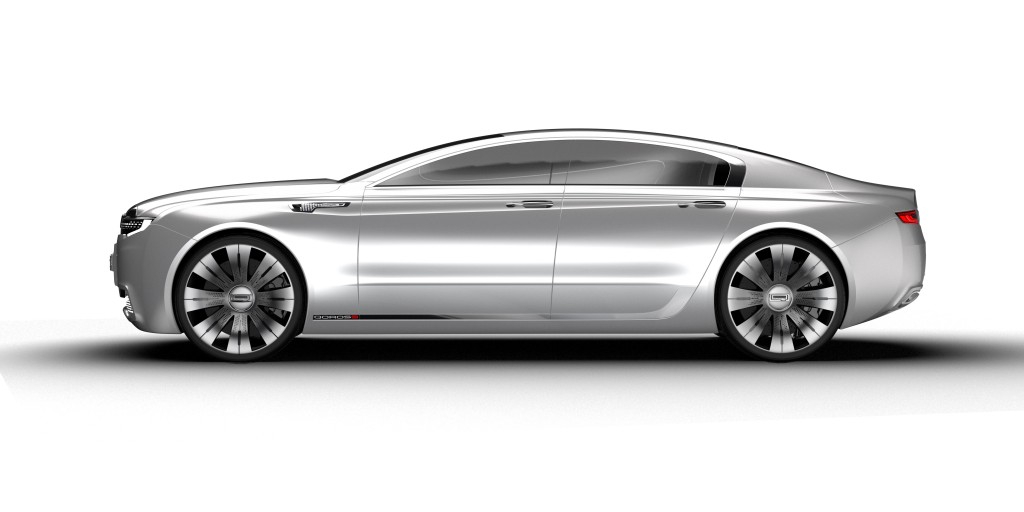 Design student's Qoros 9 Sedan Concept (side)