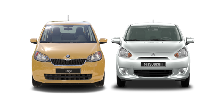 Comparativa Skoda Citigo vs. Mitsubishi Space Star