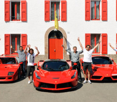 Los cinco magníficos de Ferrari juntos en Maranello